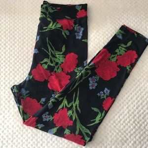 Vintage Esprit Floral Leggings Sz Small